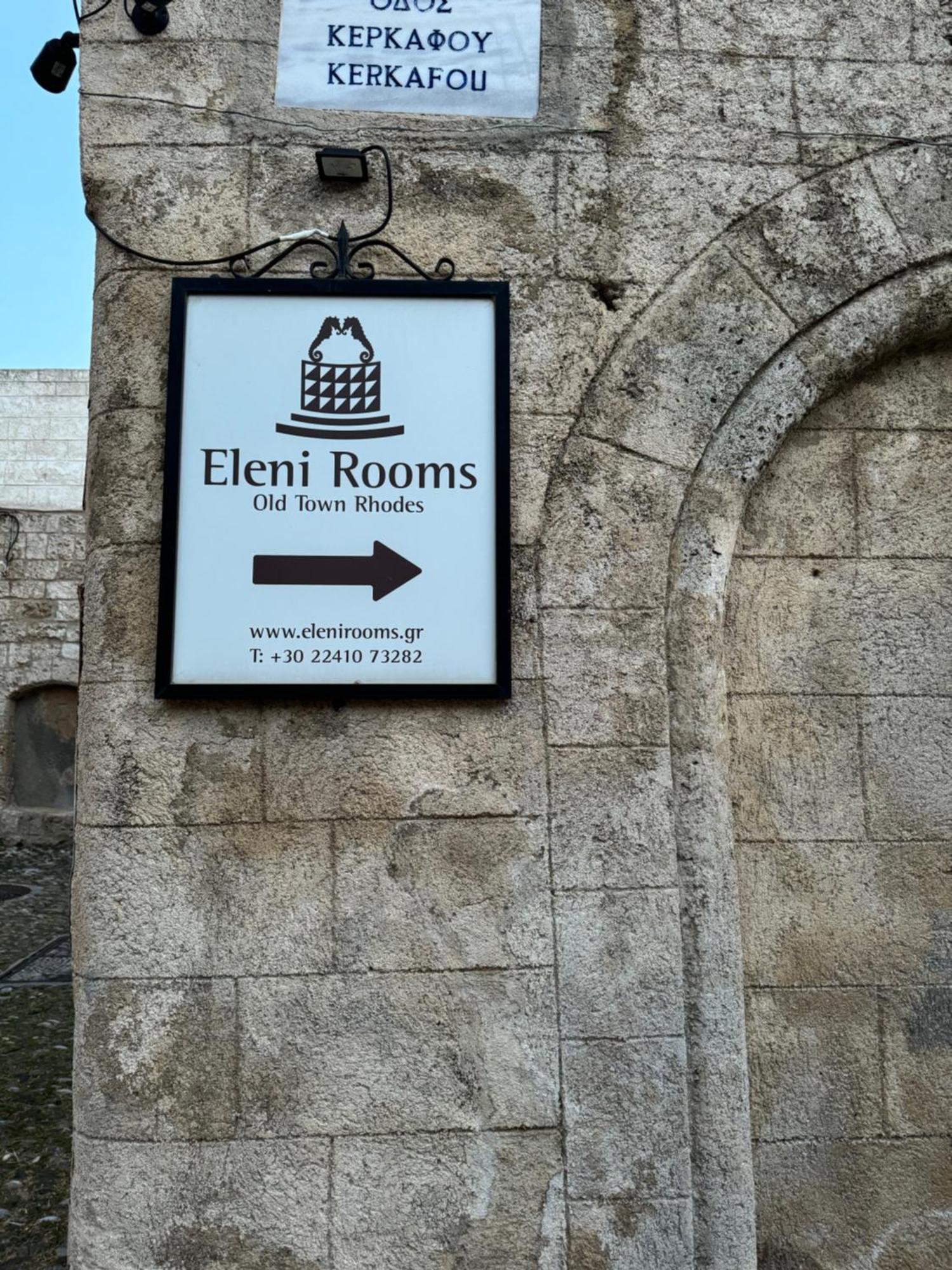 Rhodes City Eleni Rooms מראה חיצוני תמונה